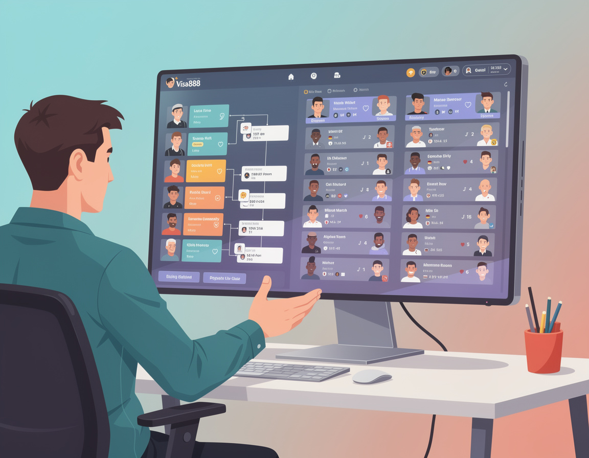 Ilustrasi cara menangani dispute match visa888 untuk turnamen game online visa888 dengan bracket dan room match